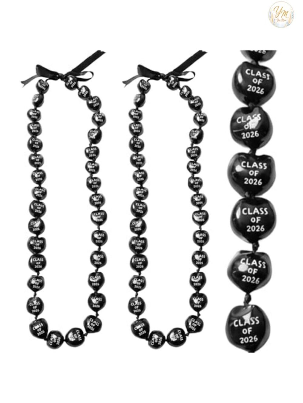 Graduation Kukui Nut Leis 2026 Ribbon Bow Hawaiian Necklace Party